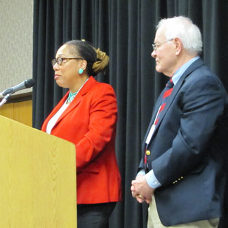 Drs. Priscilla Dowden-White and Lawrence O. Christensen at the 2015 Missouri Conference on History