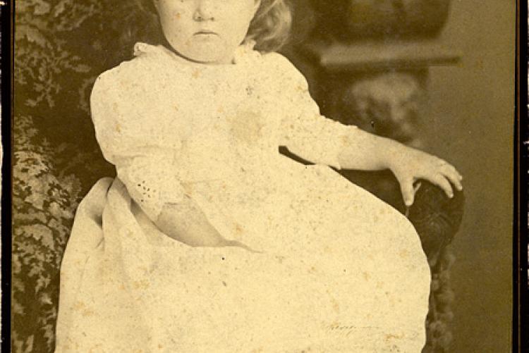 Paxton as a small child, circa 1889.