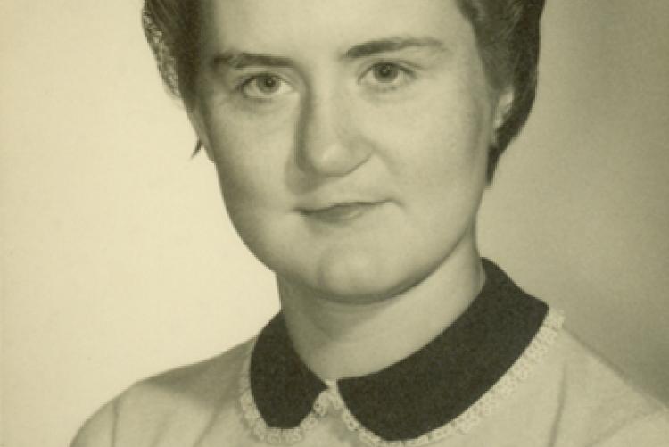 Kay Mills in High School, 1957.