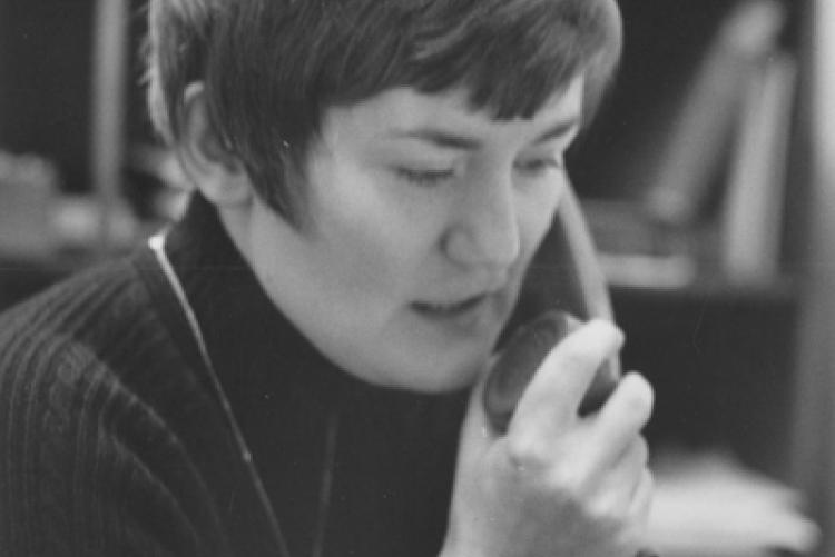 Mills on the phone, 1970s