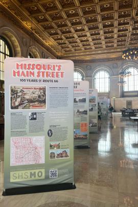 Route 66 Traveling exhibit on display