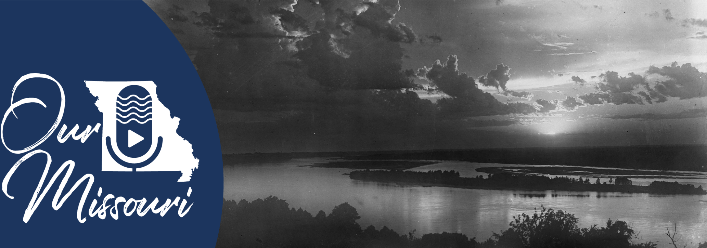 Missouri River Sunset From Harley Point, ca. 1903, Boonville. [Maximilian E. Schmidt Photographs, P0001-A234]