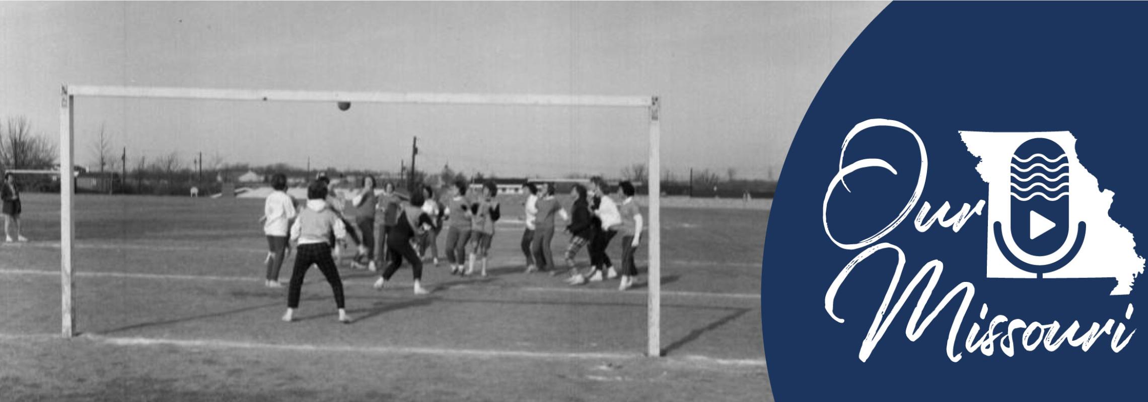 Girls Playing Soccer at North Junior High School in Kirkwood, Missouri