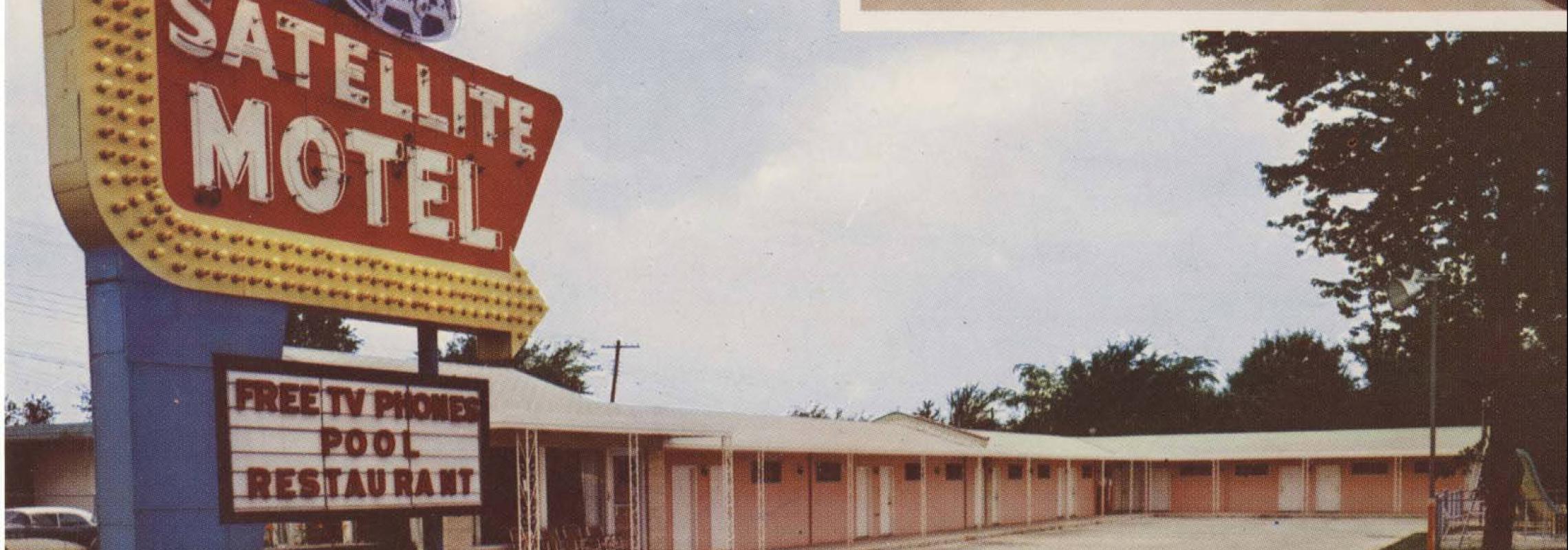 1950s postcard of Satellite Motel in Springfield, Mo.