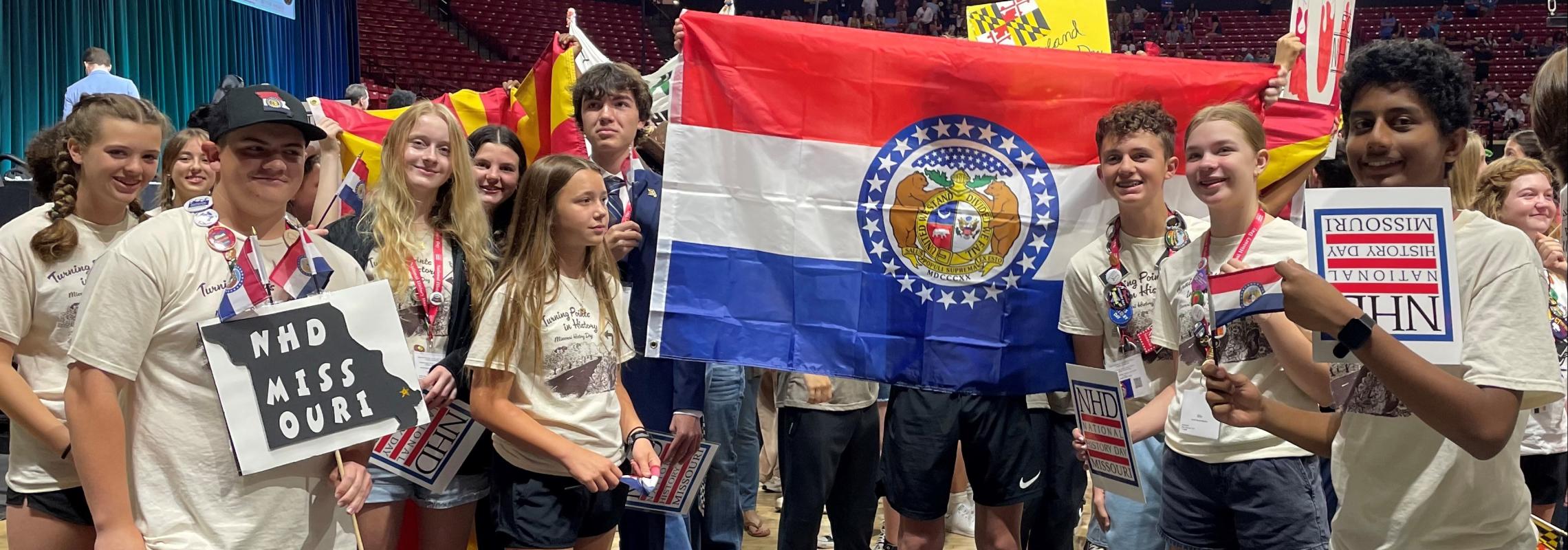 Missouri Students at Closing Ceremony for National History Day