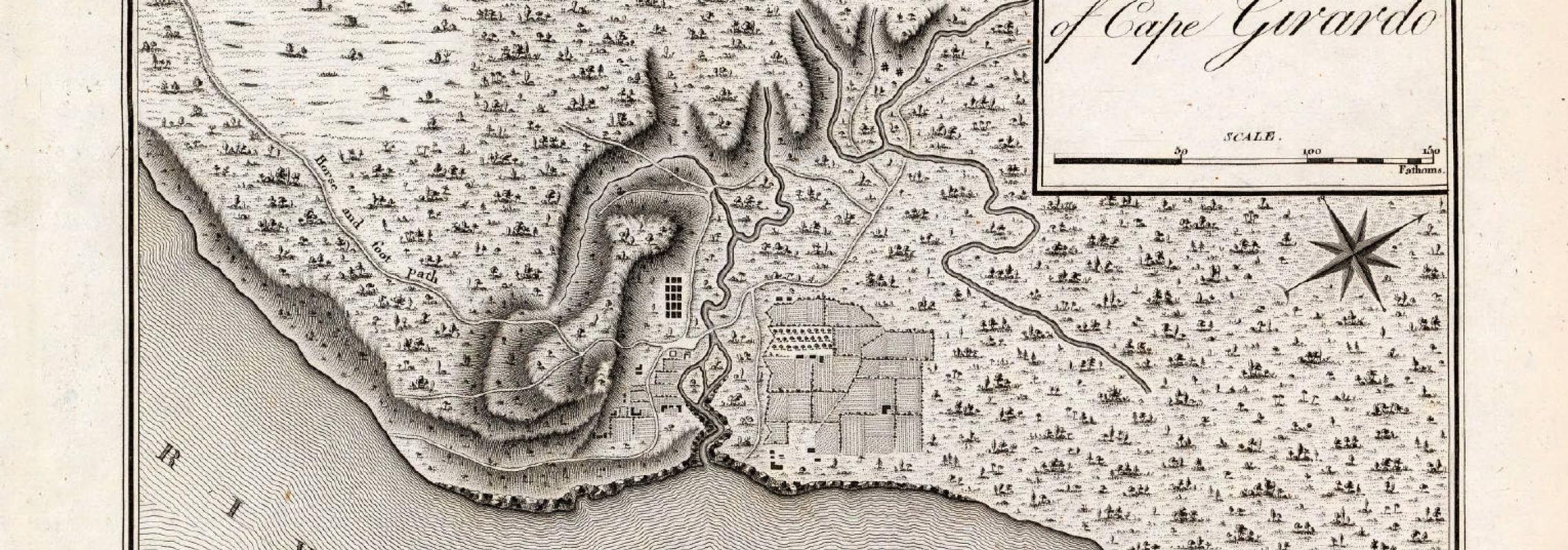 1780s map of Cape Girardeau