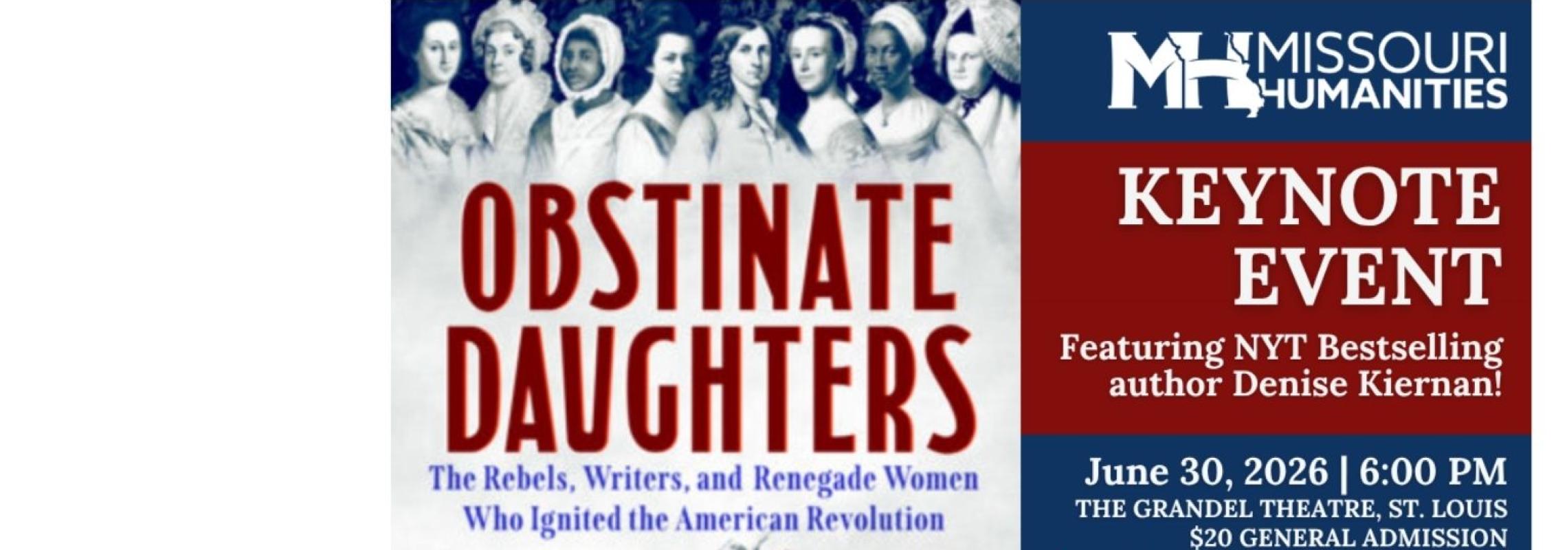 Obstinate Daughters book author talk