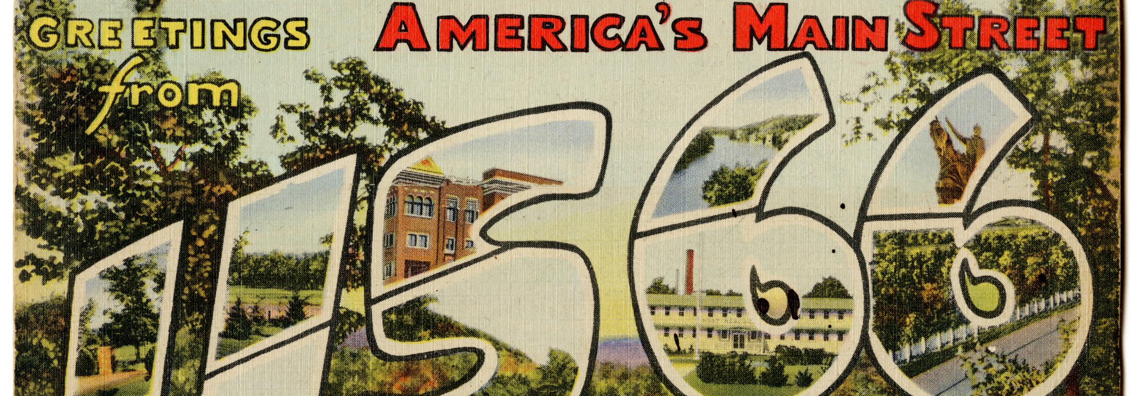 Route 66 postcard 
