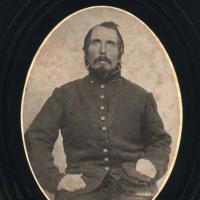 Portrait of Civil War soldier Henry Skaggs
