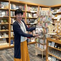 Yuki Palmer welcomes visitors to Richard Bookstore