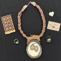 jewelry created by artist Kenneth Greene
